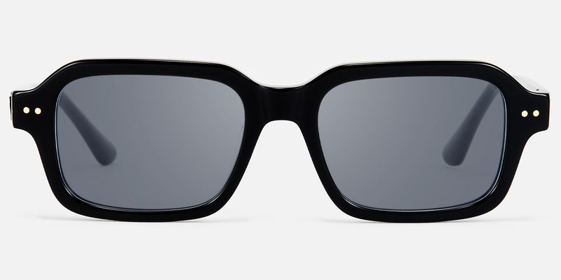 Narges - Rectangle Black Sunglasses