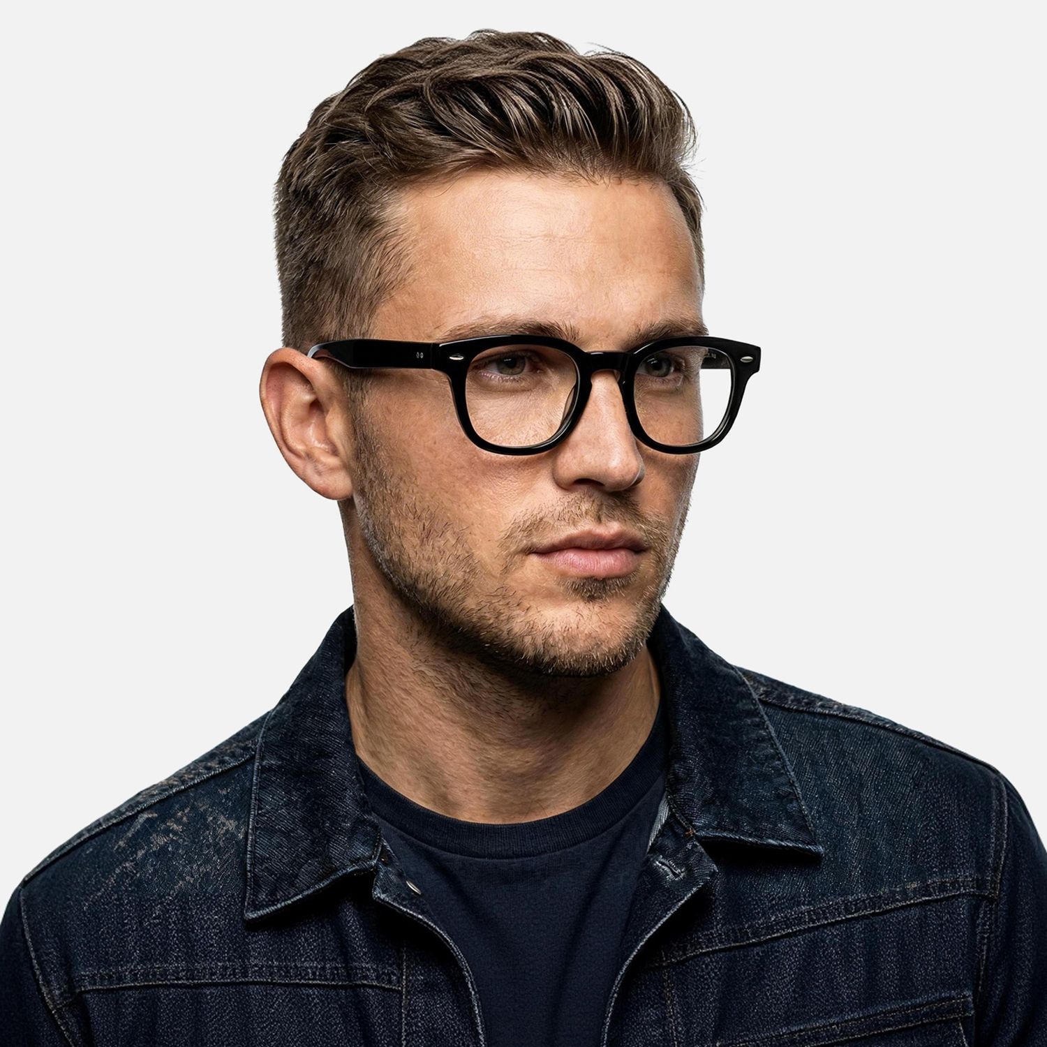 Explore the design story of Nadia - Sleek Rectangle Black Eyeglasses | Vooglam