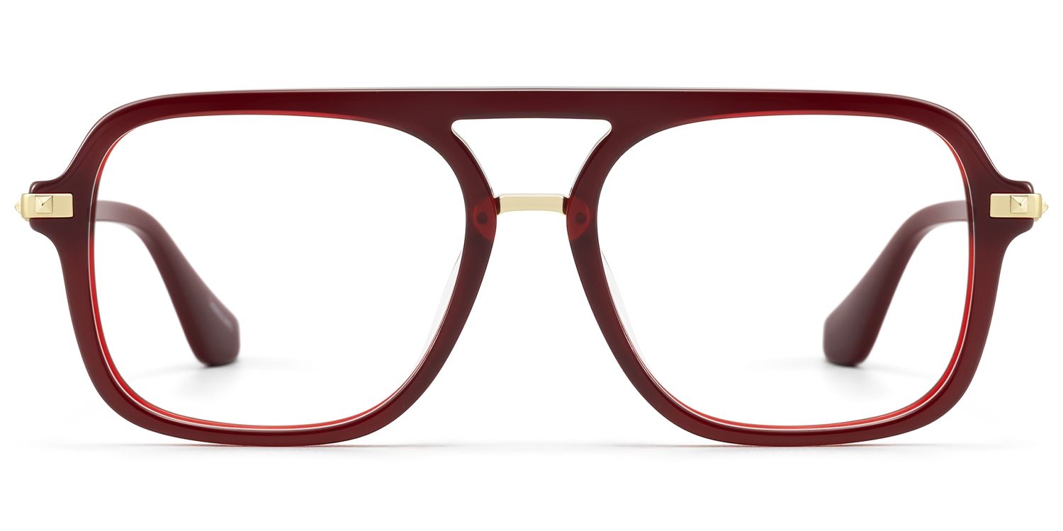 Marfa - Timeless Red Aviator Eyeglasses | Vooglam Product Details 1