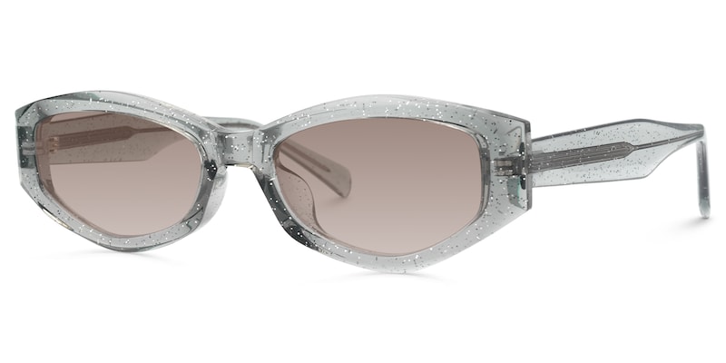 Vesper - Geometric Blue Sunglasses