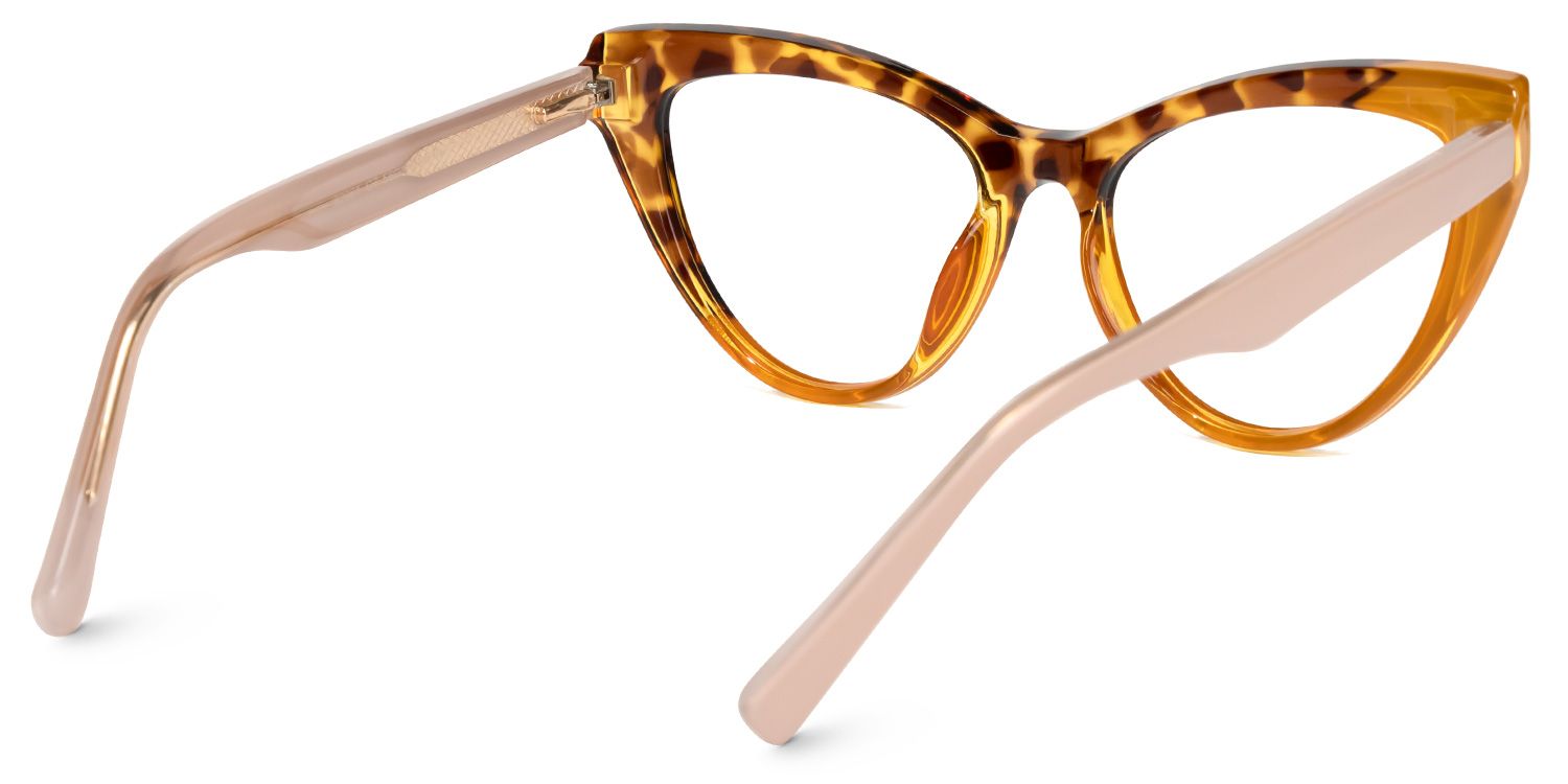 Calah - Cat Eye Yellow/Tortoise Eyeglasses product detail 3