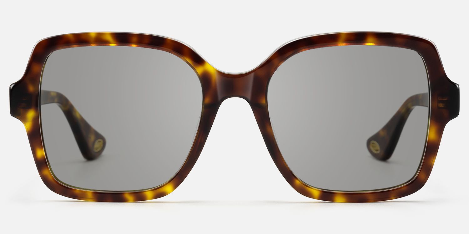 Meridian - Iconic Square Tortoise Sunglasses | Vooglam Angle View