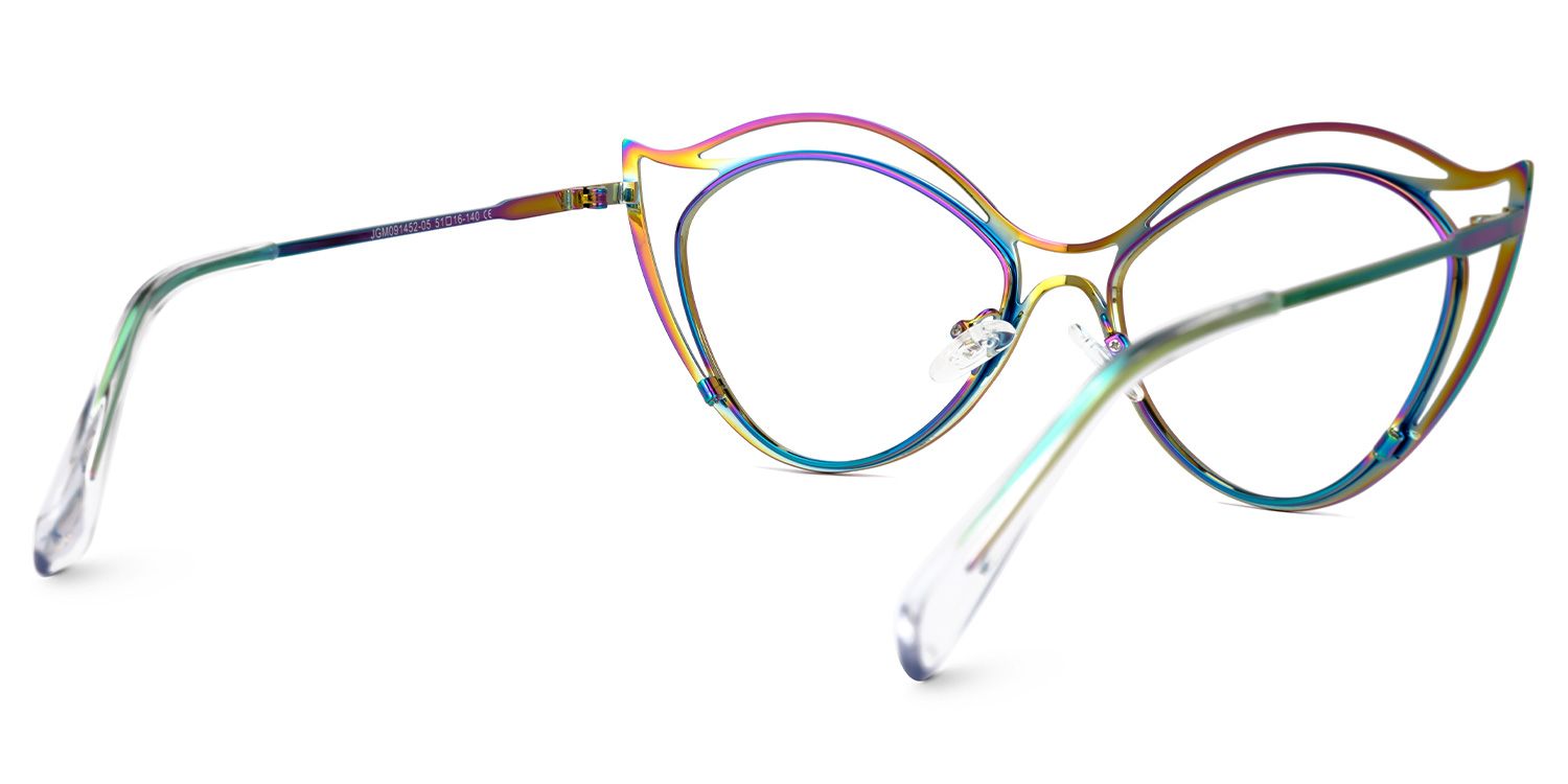 Hilleary - Geometric Multicolor Eyeglasses | Vooglam Side View