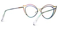 Hilleary - Geometric Multicolor Eyeglasses | Vooglam Side View