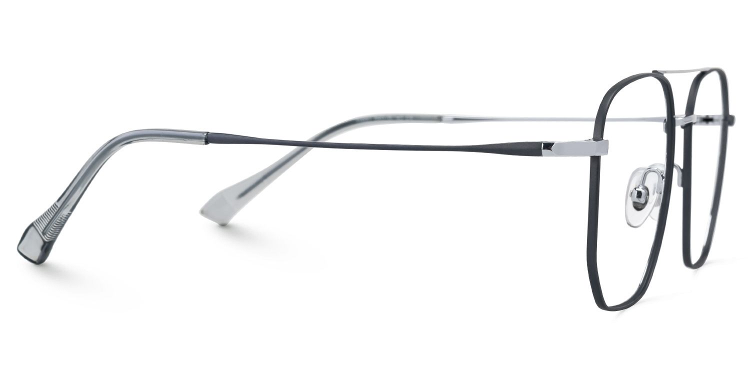 Emke - Aviator Black Eyeglasses | Vooglam 4