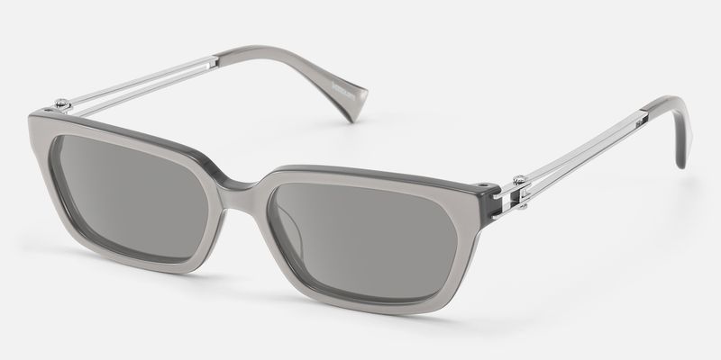 Scarpa - Pearlescent Silver Double Wire Sunglasses | Vooglam