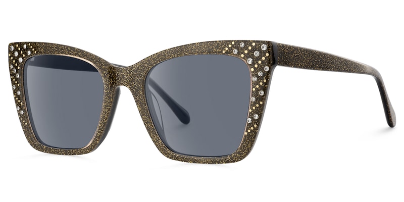 Glitz - Cat Eye Brown Sunglasses