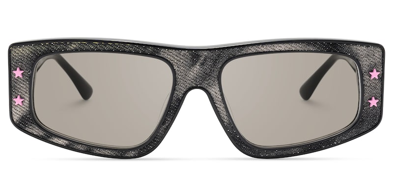 Maeva - Rectangle Black Sunglasses