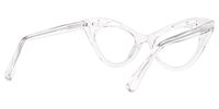 Ilyssa - Cat Eye Crystal Eyeglasses | Vooglam Side View