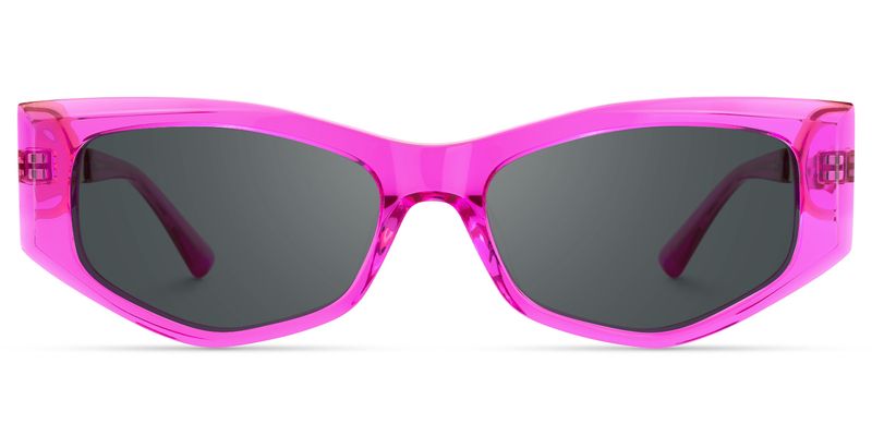 Tahiya - Geometric Pink Sunglasses | Vooglam