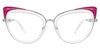 Aderes - Cat Eye Crystal Eyeglasses | Vooglam Angle View