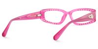 Quentin - Rectangle Pink Eyeglasses | Vooglam Side View
