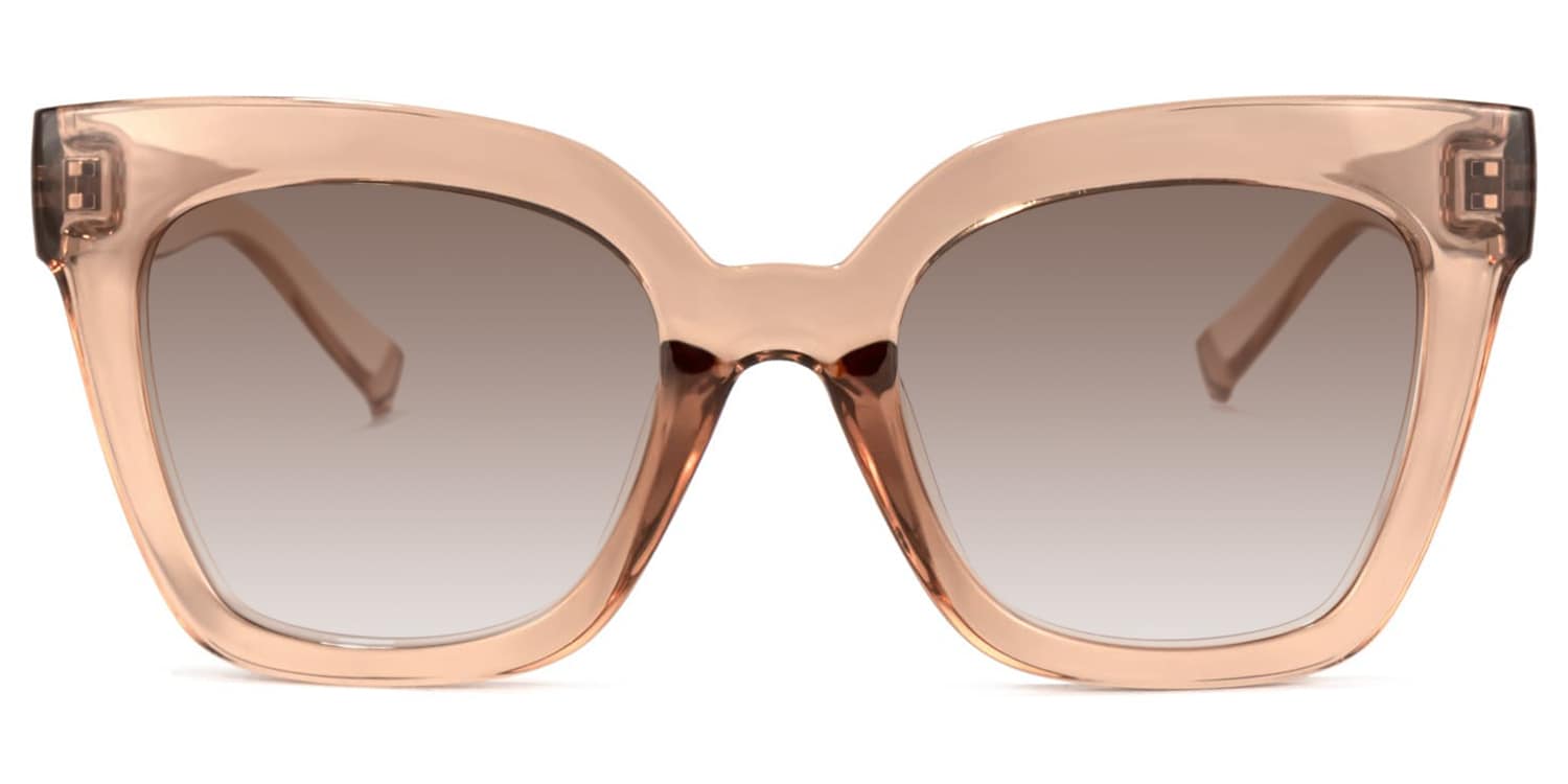 Naila - Square Tawny Sunglasses - 1