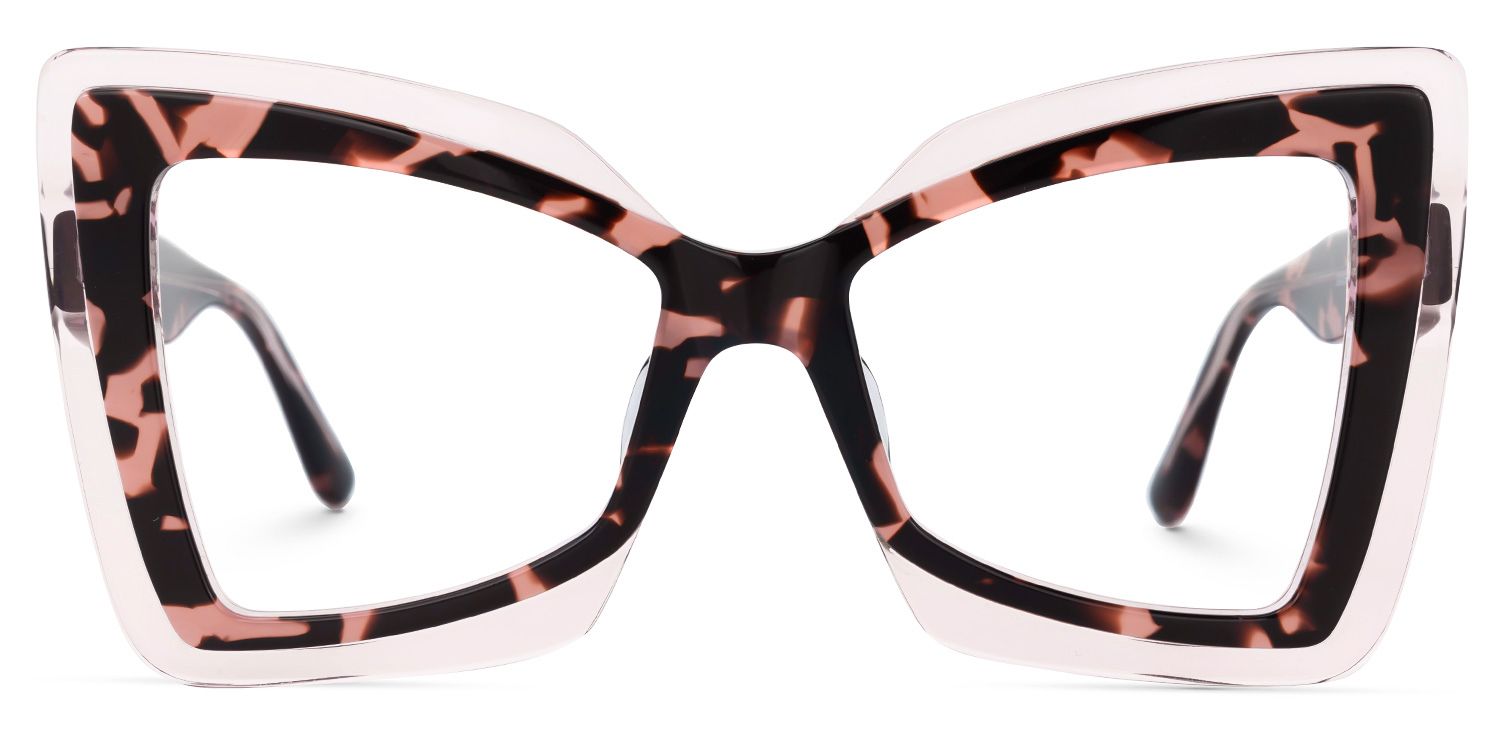 Elpi - Butterfly Pink/Tortoise Eyeglasses | Vooglam Angle View
