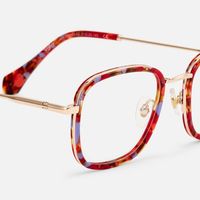 Sundance - Square Multicolor Eyeglasses | Vooglam Design Details