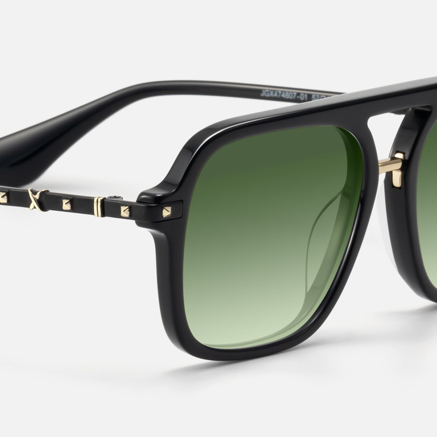Marfa - Black Acetate Yellow Sunglasses | Vooglam Design Details