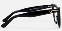 Veromca - Black Cat Eye Glasses | Vooglam Side View