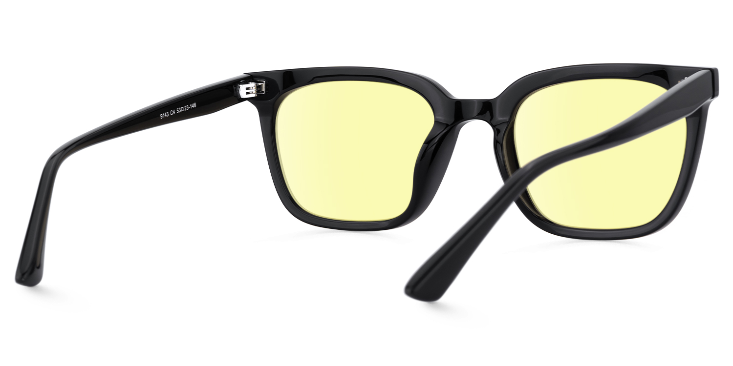 Cosmo - Rectangle Black Sunglasses