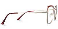 Deandre - Square Black/Red Eyeglasses | Vooglam 