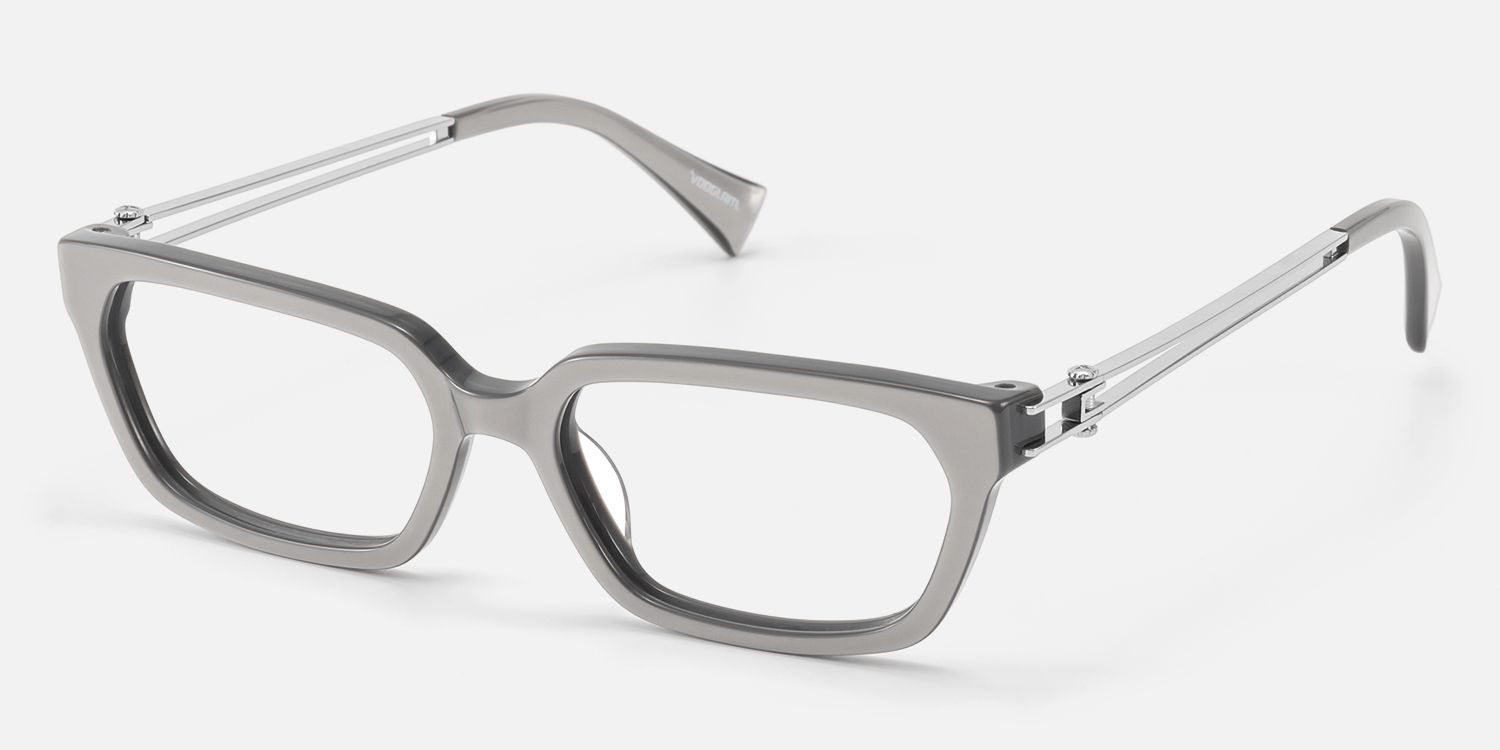 Scarpa - Pearlescent Silver Double Wire Glasses | Vooglam Front View