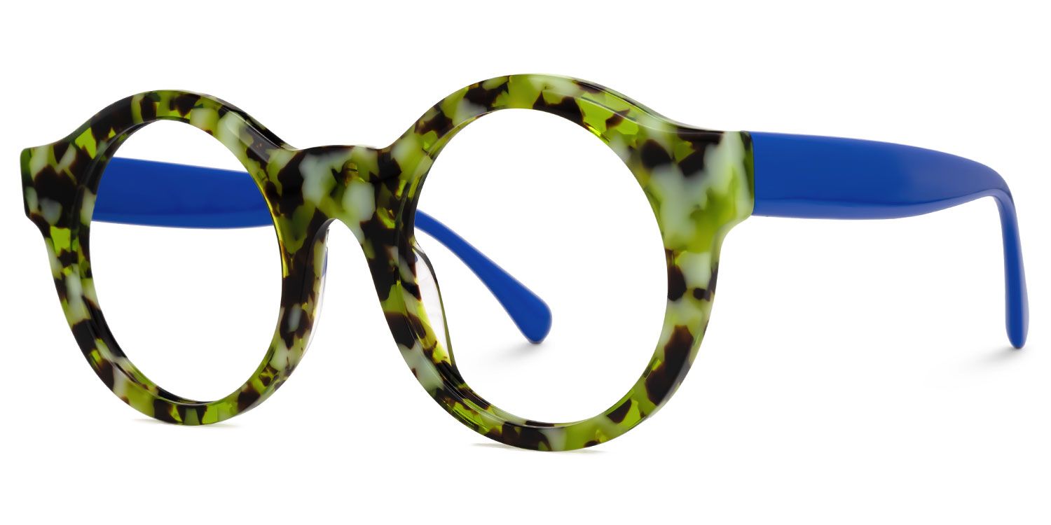 Elefteria - Round Tortoise Eyeglasses | Vooglam Front View
