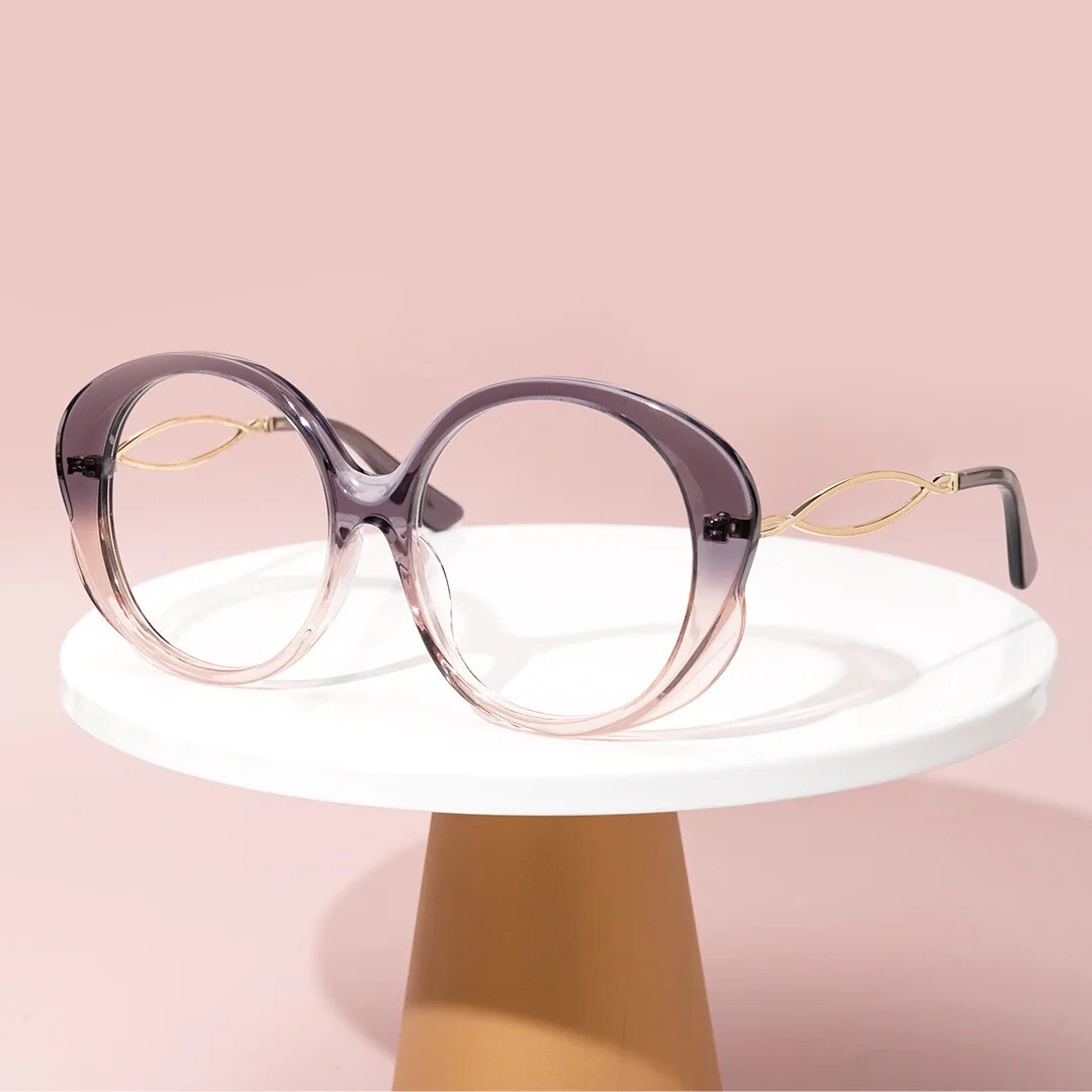 Vooglam oval frame glasses womens sale