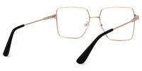 Fevziye - Square Gold Eyeglasses | Vooglam Side View