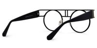 Ruthie - Aviator Black Eyeglasses | Vooglam Side View