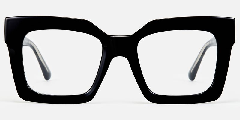 Pacheco - Black Chunky Oversized Square Glasses