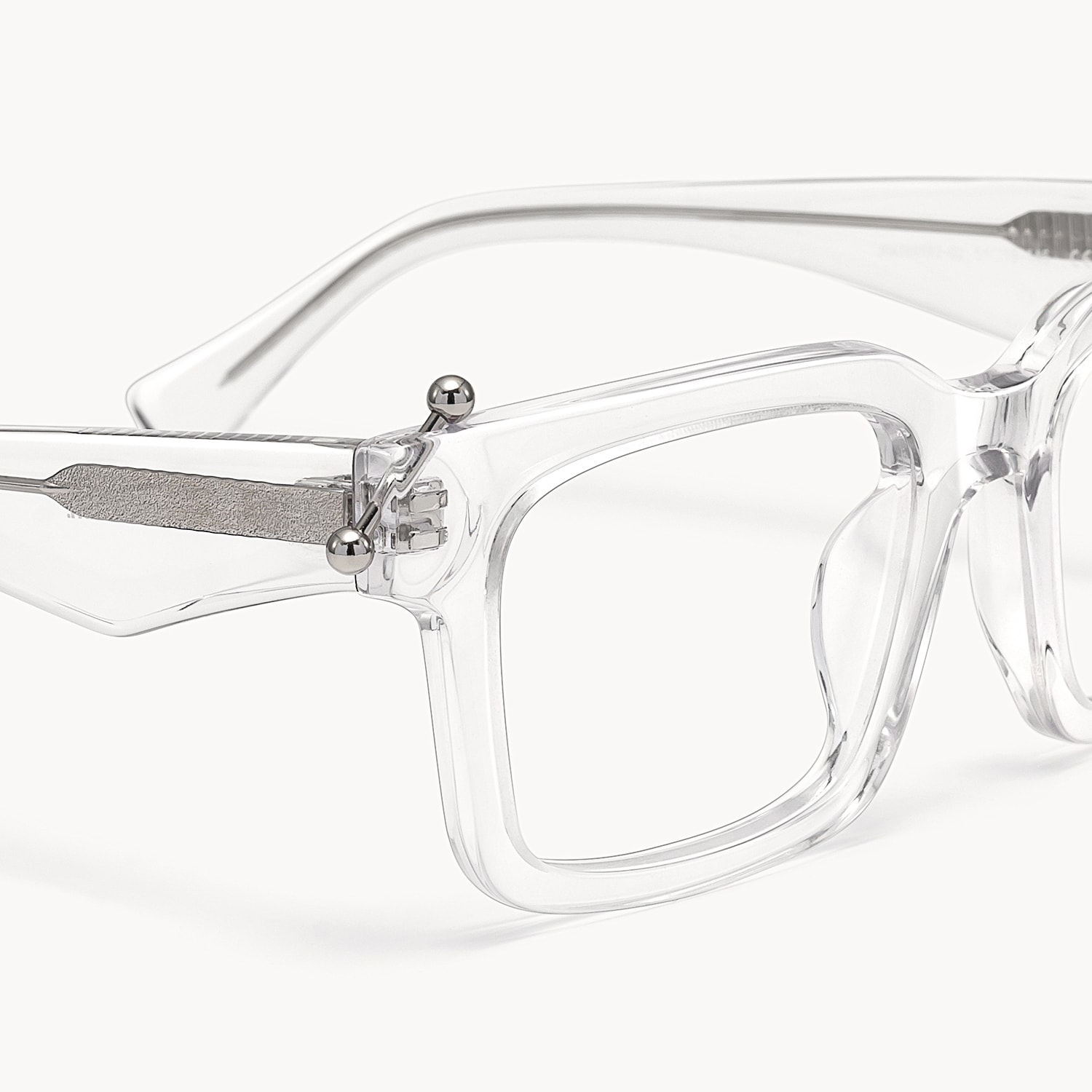 Spike - Rectangle Transparent Eyeglasses