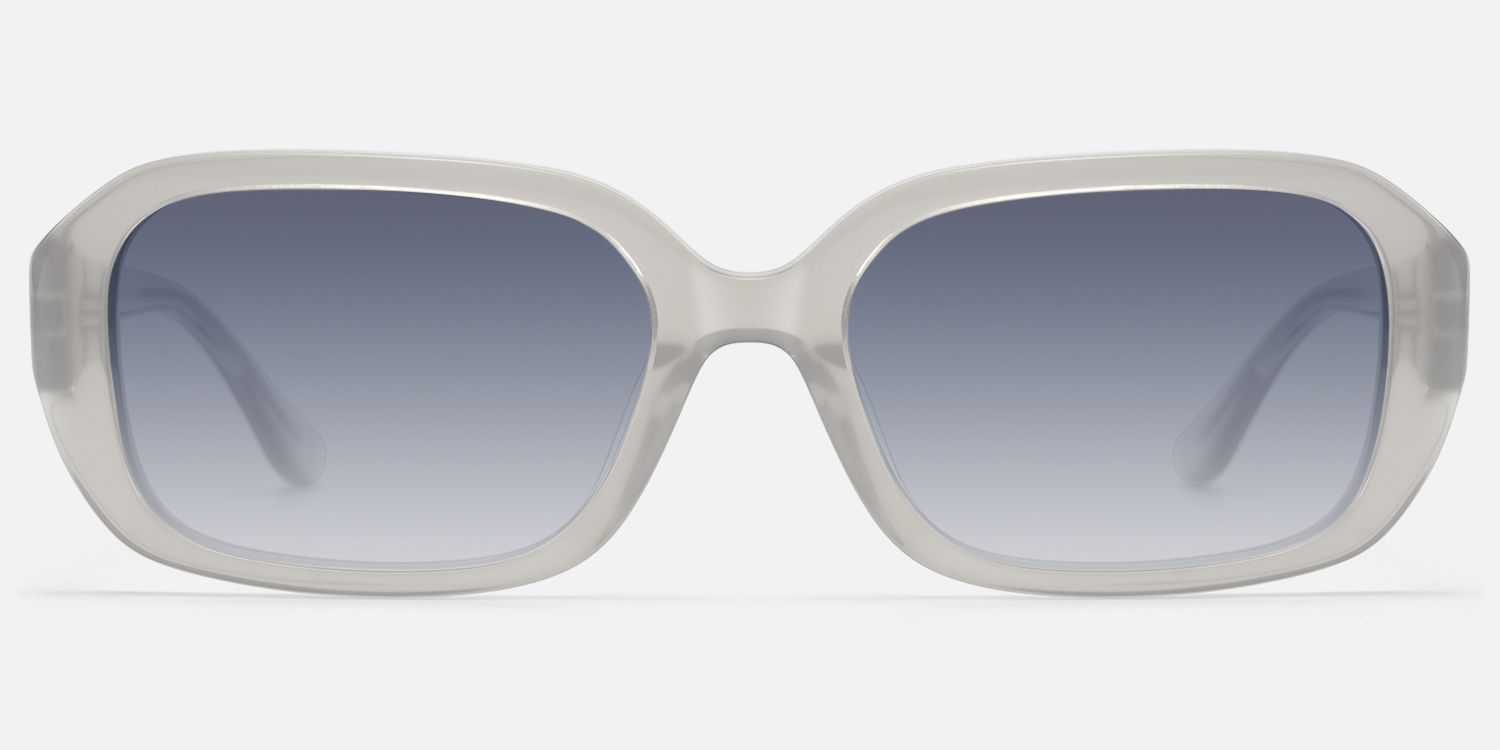 Mies - Gradient Gray Exposed Wire Core Sunglasses | Vooglam Angle View