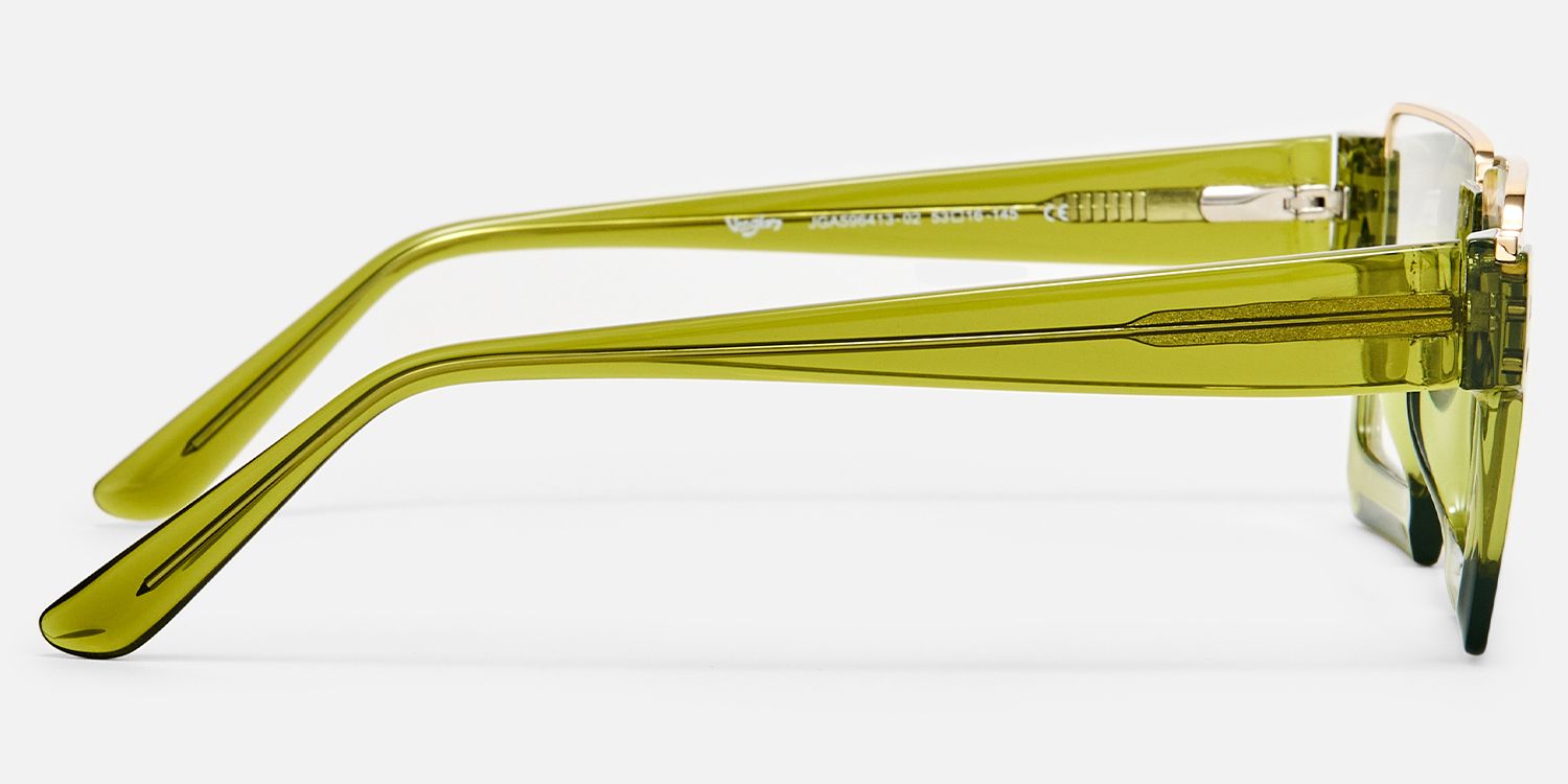 Dardhan - Rectangle Green Eyeglasses product detail 3