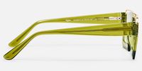 Dardhan - Rectangle Green Eyeglasses | Vooglam Side View