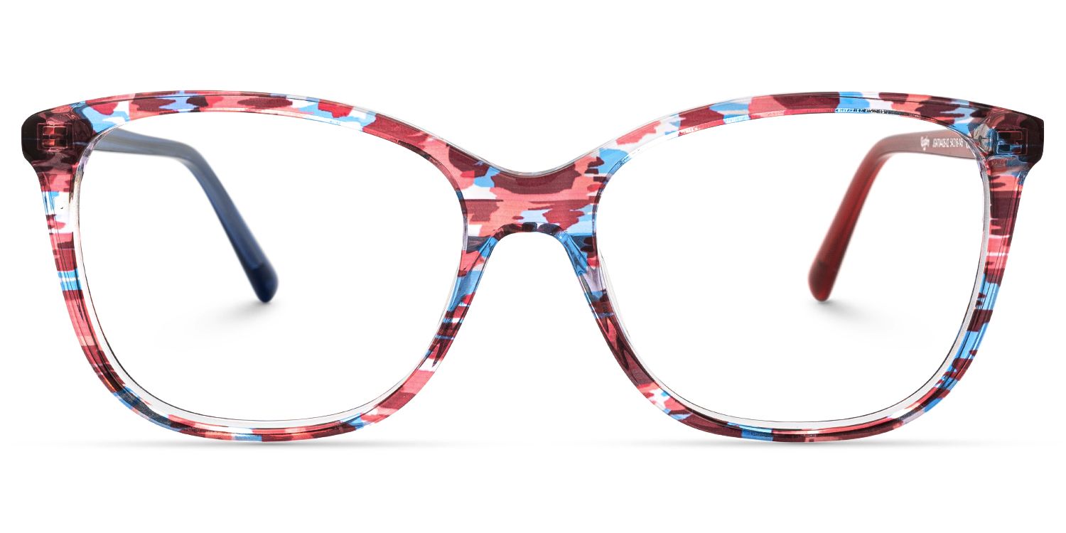 ECO Nalanie - Rectangle Pattern Eyeglasses | Vooglam Angle View