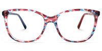ECO Nalanie - Rectangle Pattern Eyeglasses | Vooglam Angle View