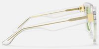 Azania - Square Crystal Eyeglasses | Vooglam Side View