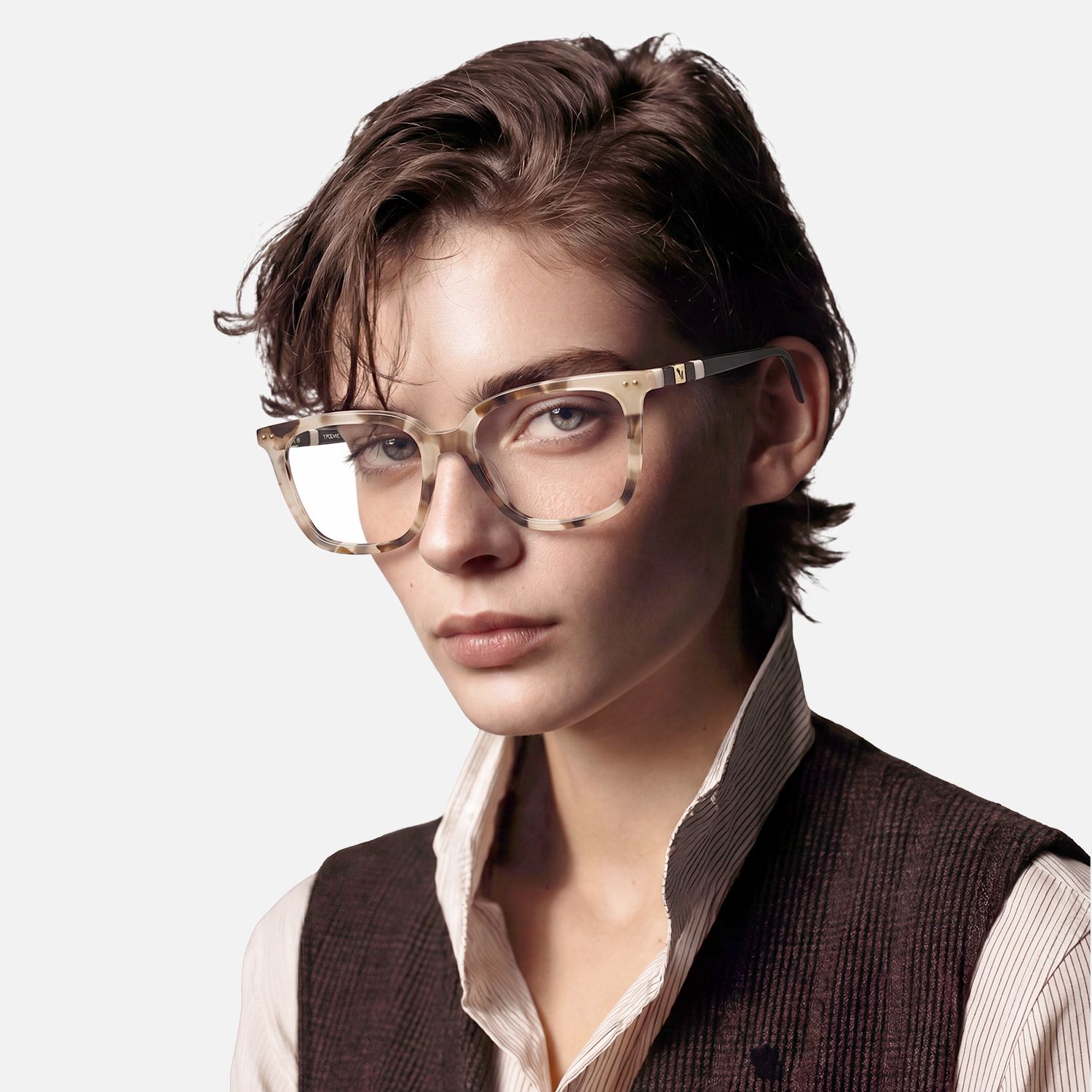 Explore the design story of Terra - Square Tortoise Eyeglasses | Vooglam