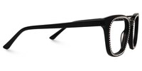 Adsila - Square Black Eyeglasses - 5