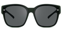 Kagami - Square Green Fit Over Sunglasses | Vooglam Angle View