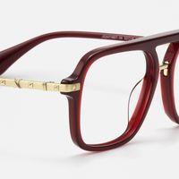 Marfa - Timeless Red Aviator Eyeglasses | Vooglam Design Details