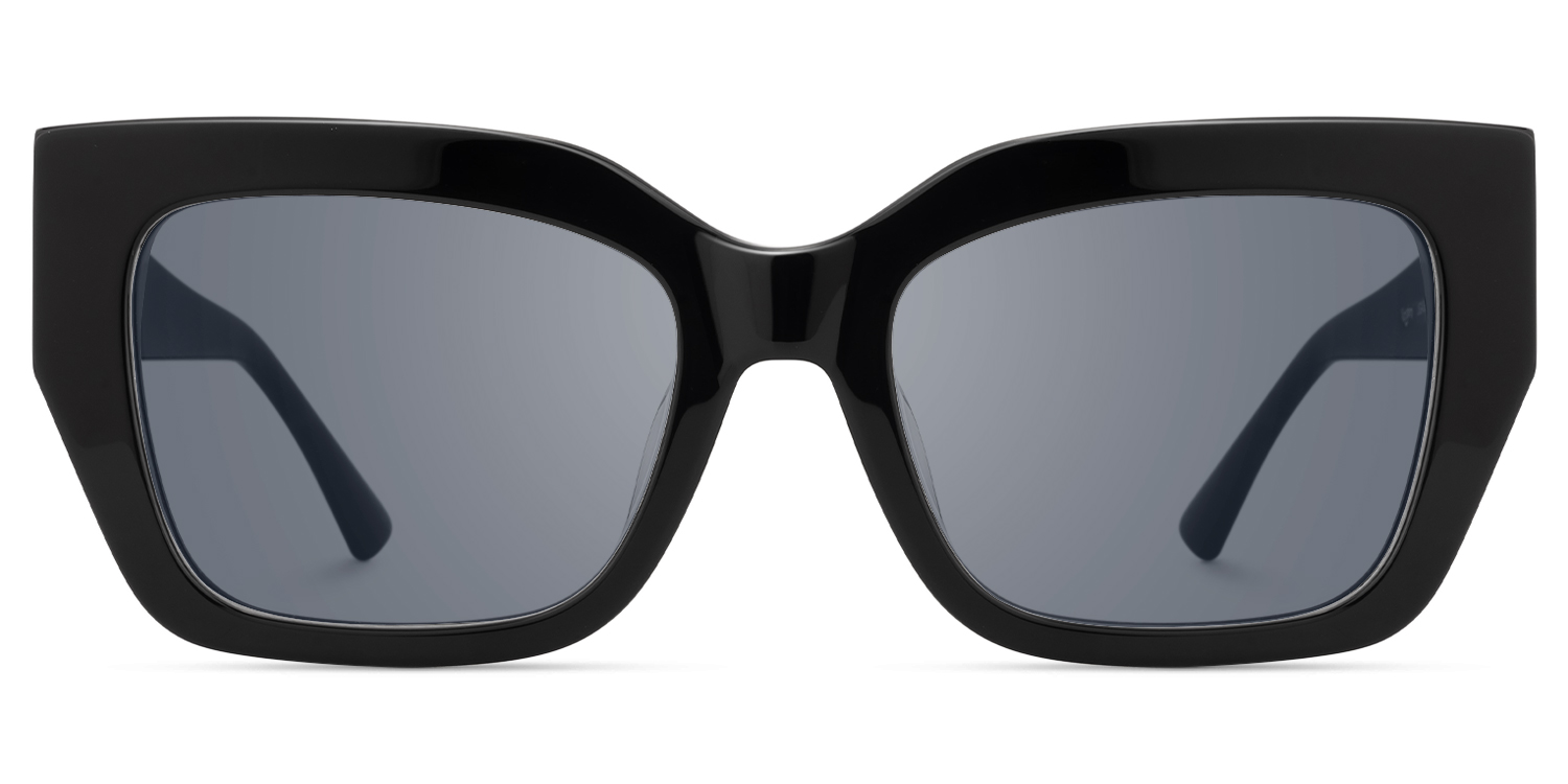 

Sable - Square Black Sunglasses