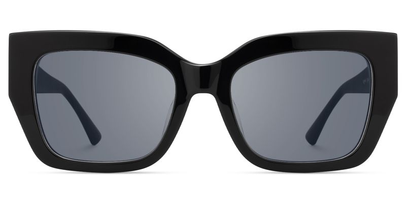 Sable - Square Black Sunglasses | Vooglam
