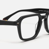 Maven - Square Black Eyeglasses | Vooglam Design Details
