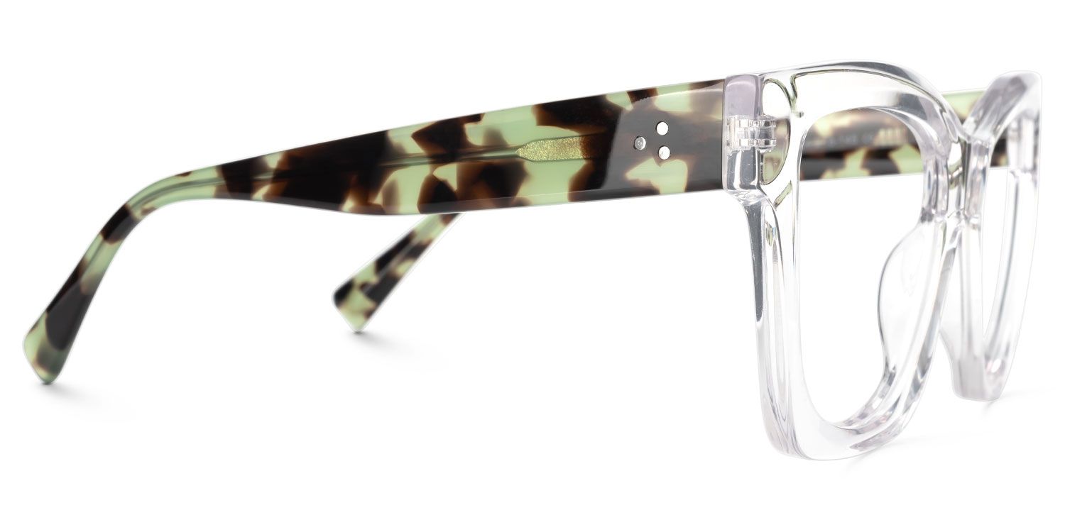 Clara - Square Crystal Eyeglasses | Vooglam 4