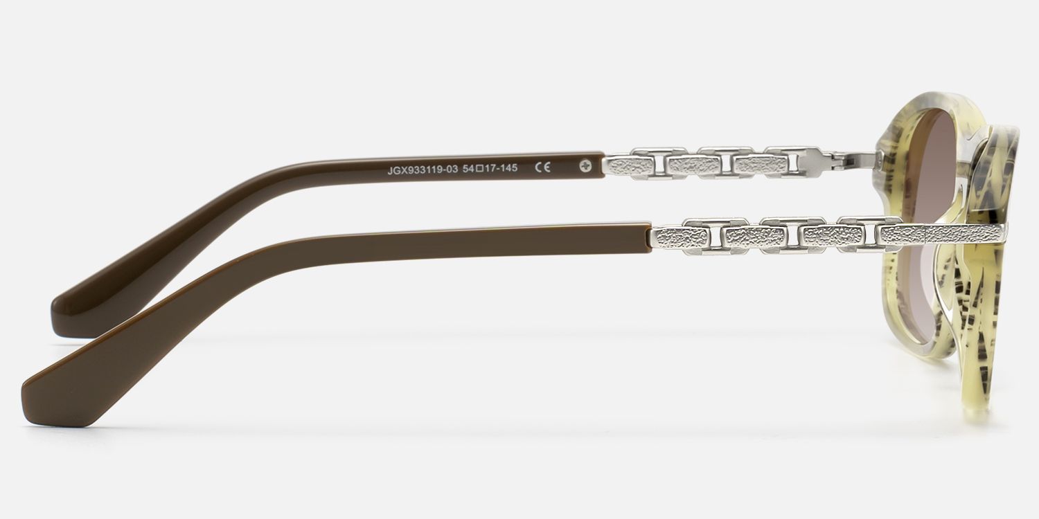 Albini - Green Wood Grain Gradient Brown Shades | Vooglam Side View