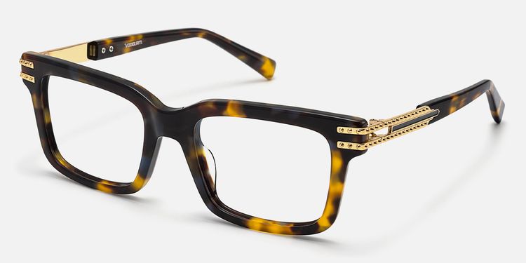 Anansi - Rectangle Tortoise Eyeglasses | Vooglam