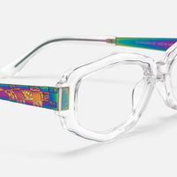 Spire - Geometric Transparent Eyeglasses | Vooglam Design Details