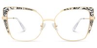 Jabilo - Cat Eye Gold Eyeglasses | Vooglam Angle View