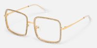 Kafele - Square Gold Eyeglasses
