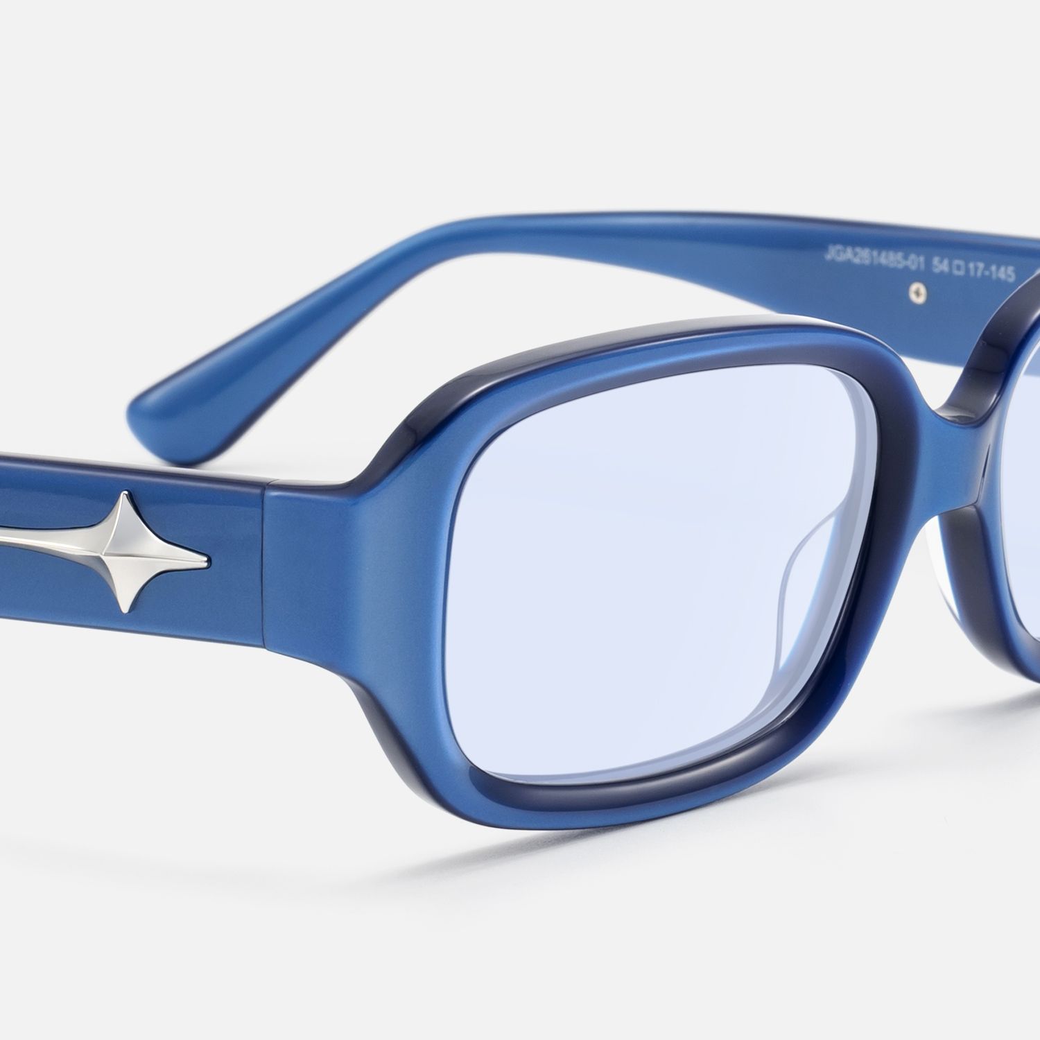 Prism - Pearlescent Blue Tinted Rectangle Shades by Vooglam - Design Details